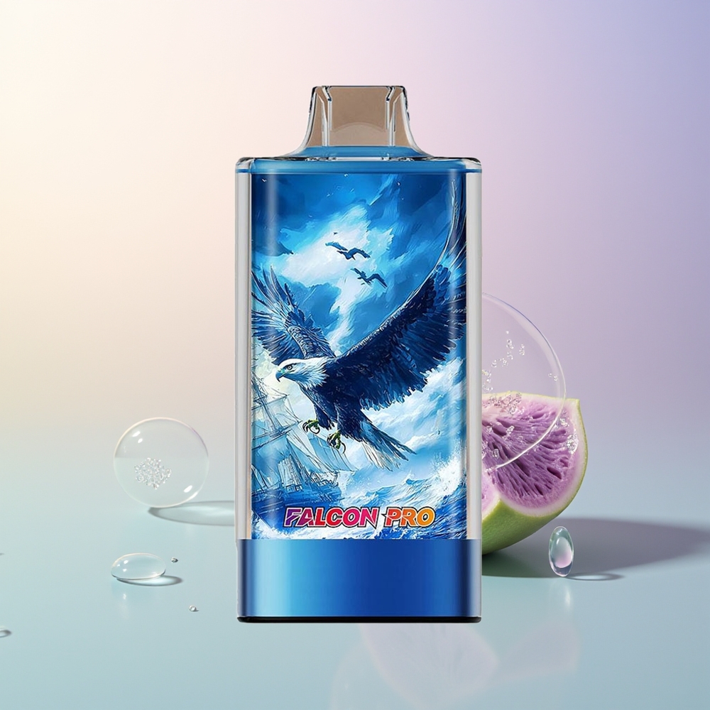 JNR Falcon Pro 28000 Puffs Blueberry Ice 30ml 5 Nicotine Smart Display Dual Mesh USB-C MTL