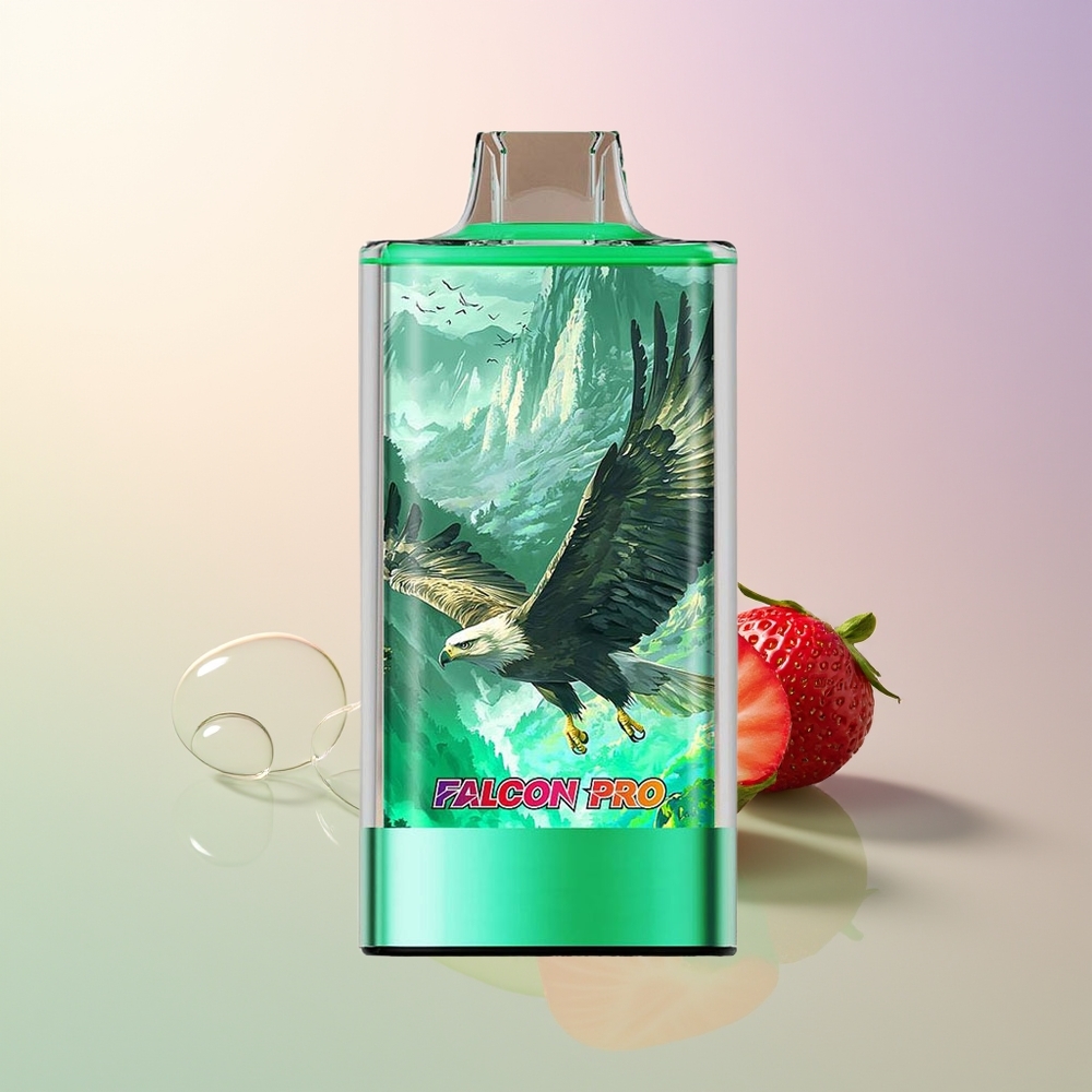 JNR Falcon Pro 28000 Strawberry Kiwi 30ml 950mAh Smart Display Dual Mesh USB-C MTL