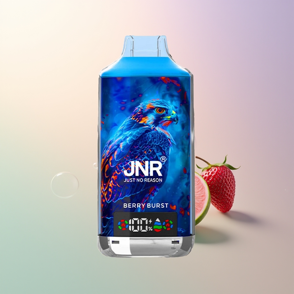 JNR Falcon X 18000 Puffs Dual Mesh Berry Burst 24ml 750mAh Type-C Digital Display 0/2/5