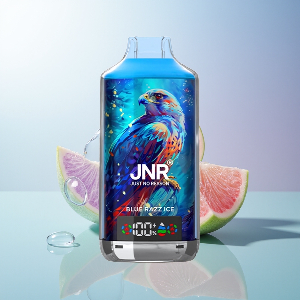 JNR Falcon X 18000 Puffs Dual Mesh Digital Display Type-C Blue Razz Ice