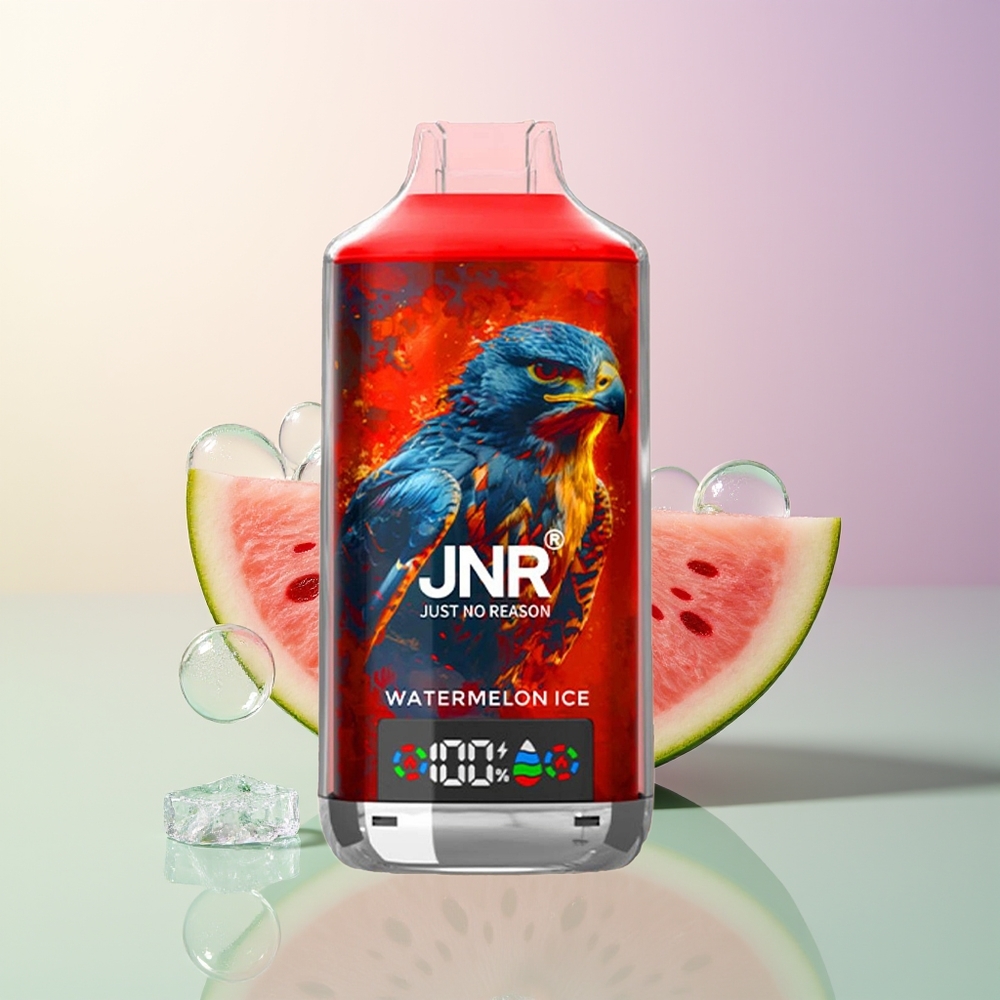 JNR Falcon X 18000 Puffs Watermelon Ice Dual Mesh Coil Digital Display Type-C Quick Charge