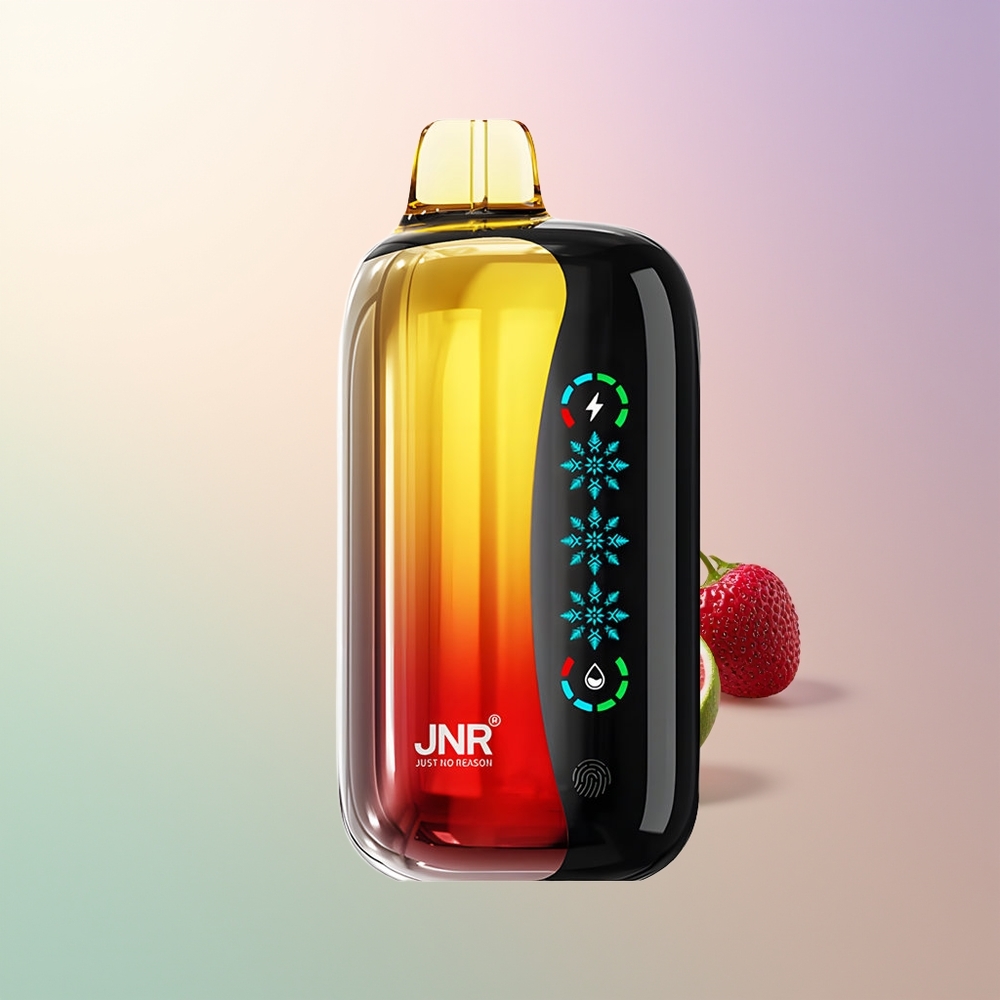 JNR Flex Ice 21000 Puffs Disposable Vape Cherry Cola Touch Screen Airflow Adjustable 26ml 12 Ohm Dual Mesh Type-C