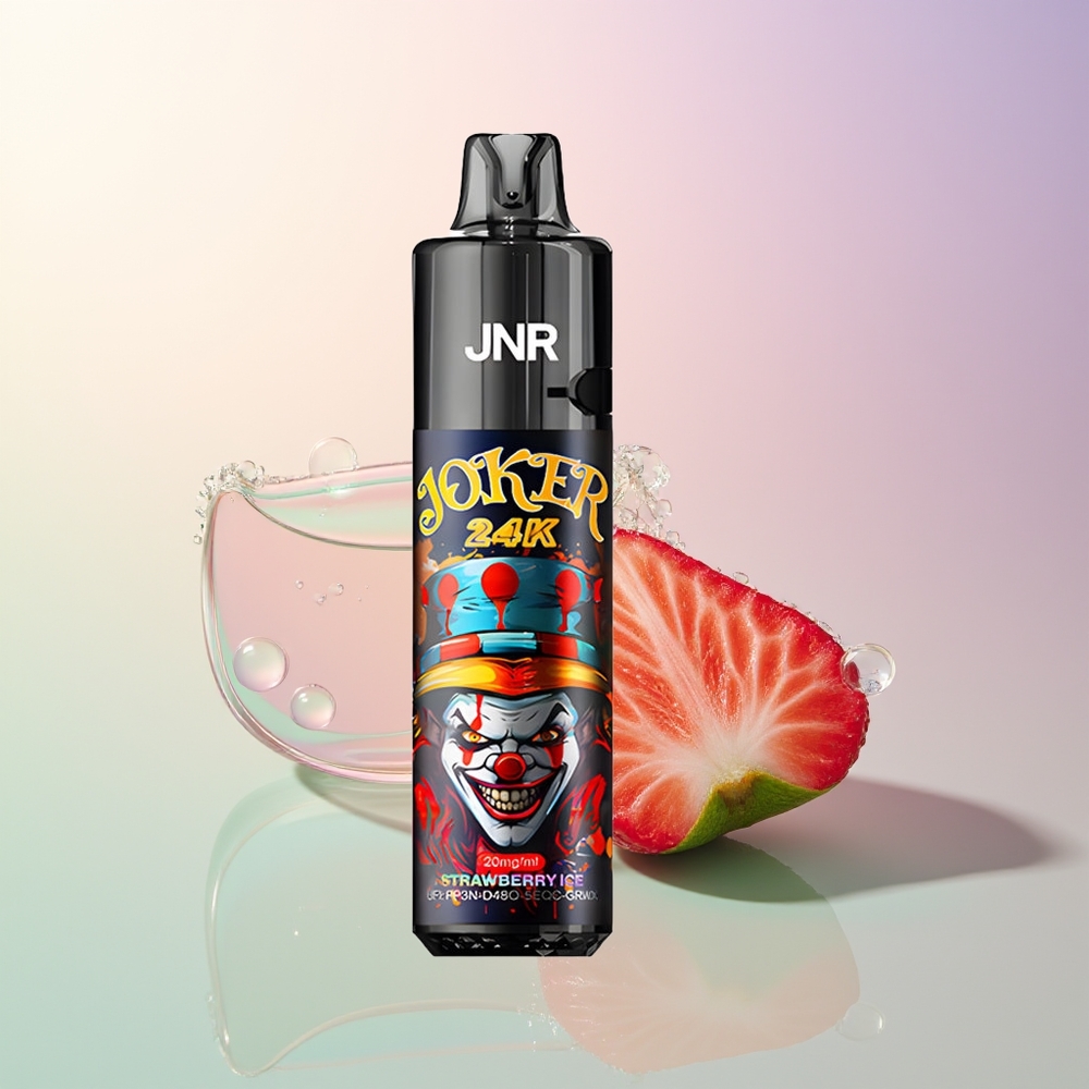 JNR Joker 24000 Puffs Strawberry Ice 2+10ml Refillable Pod 800mAh Type-C