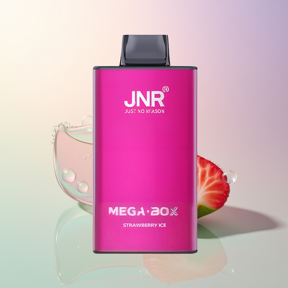 JNR Mega Box 25000 Puffs Dual Mesh Strawberry Ice Disposable Vape