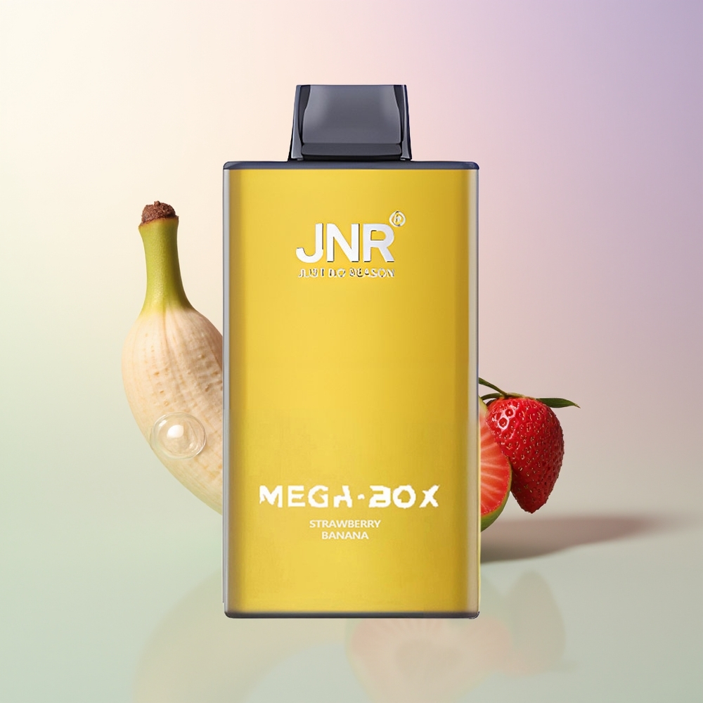 JNR Mega Box 25000 Puffs Strawberry Banana Disposable Vape 30ml 850mAh Dual Mesh