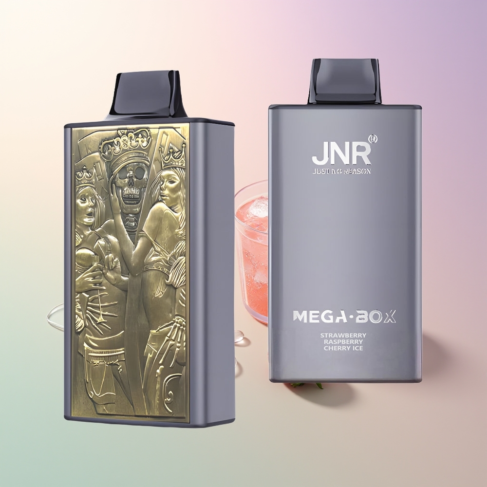 JNR Mega Box 25000 Puffs Strawberry Raspberry Cherry Ice Disposable Vape with 30ml E-liquid 850mAh Battery Dual Mesh Coil Type-C Quick Charge