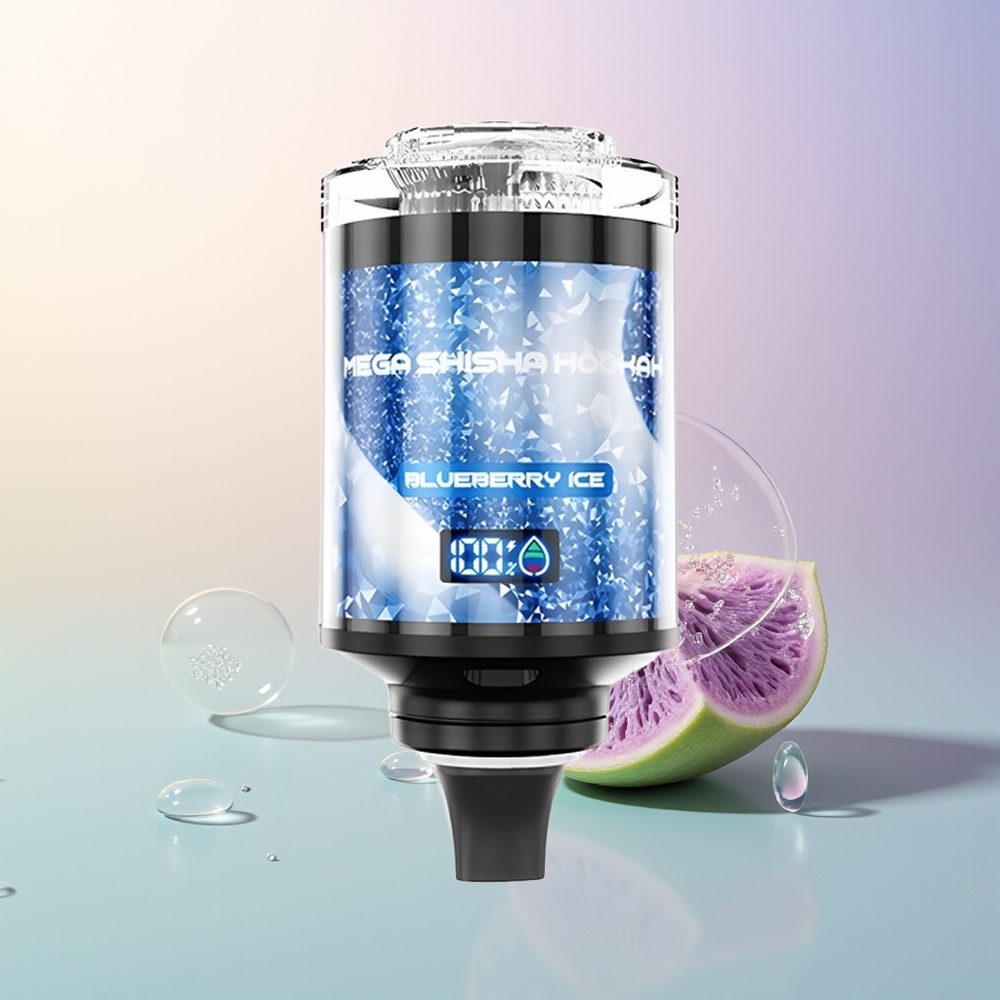 JNR Mega Shisha Hookah 100K Blueberry Ice Desktop 2200mAh Smart Screen Adjustable Airflow