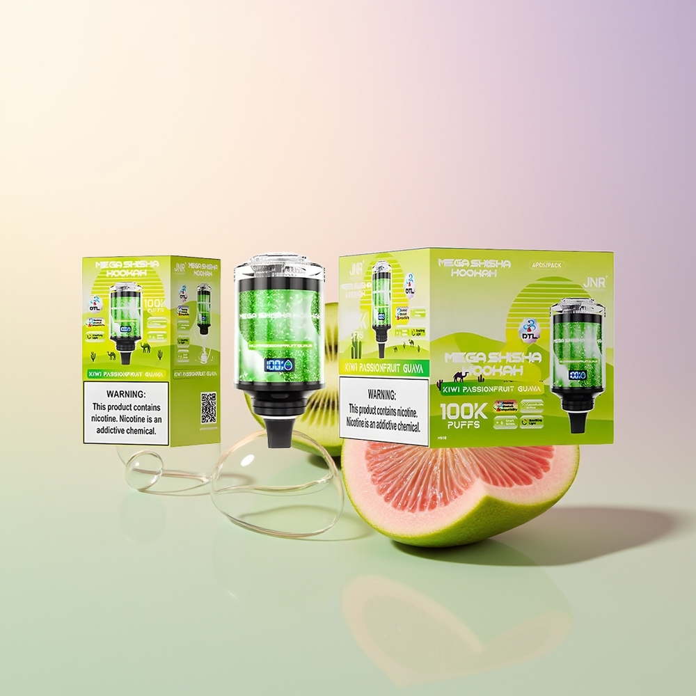 JNR Mega Shisha Hookah 100K Kiwi Passionfruit Guava Desktop Interactive Smart Screen