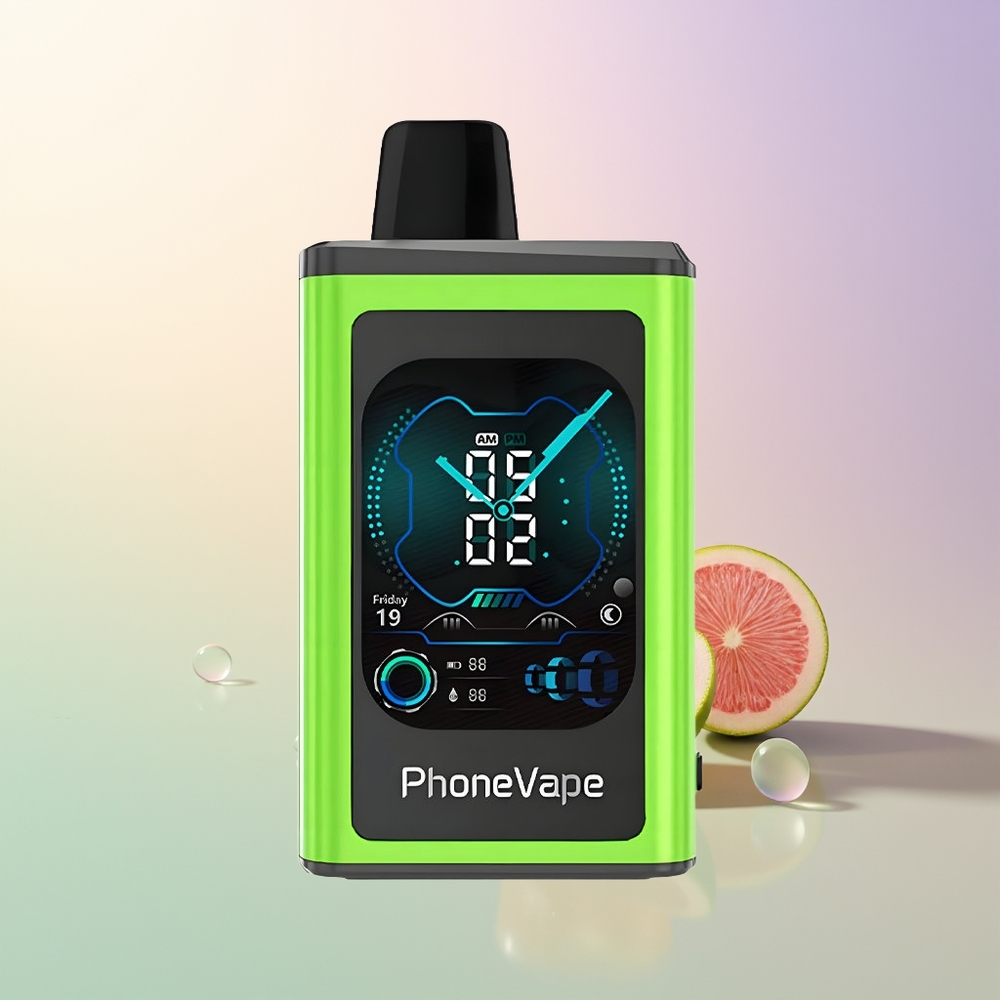 JNR PhoneVape 30000 Sour Apple Ice Turbo Rechargeable App Control Disposable Vape