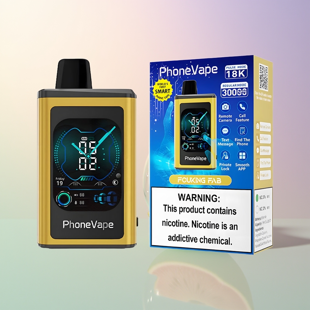 JNR PhoneVape 30000 puffs Fucking Fab Rechargeable Turbo App Control Full Display