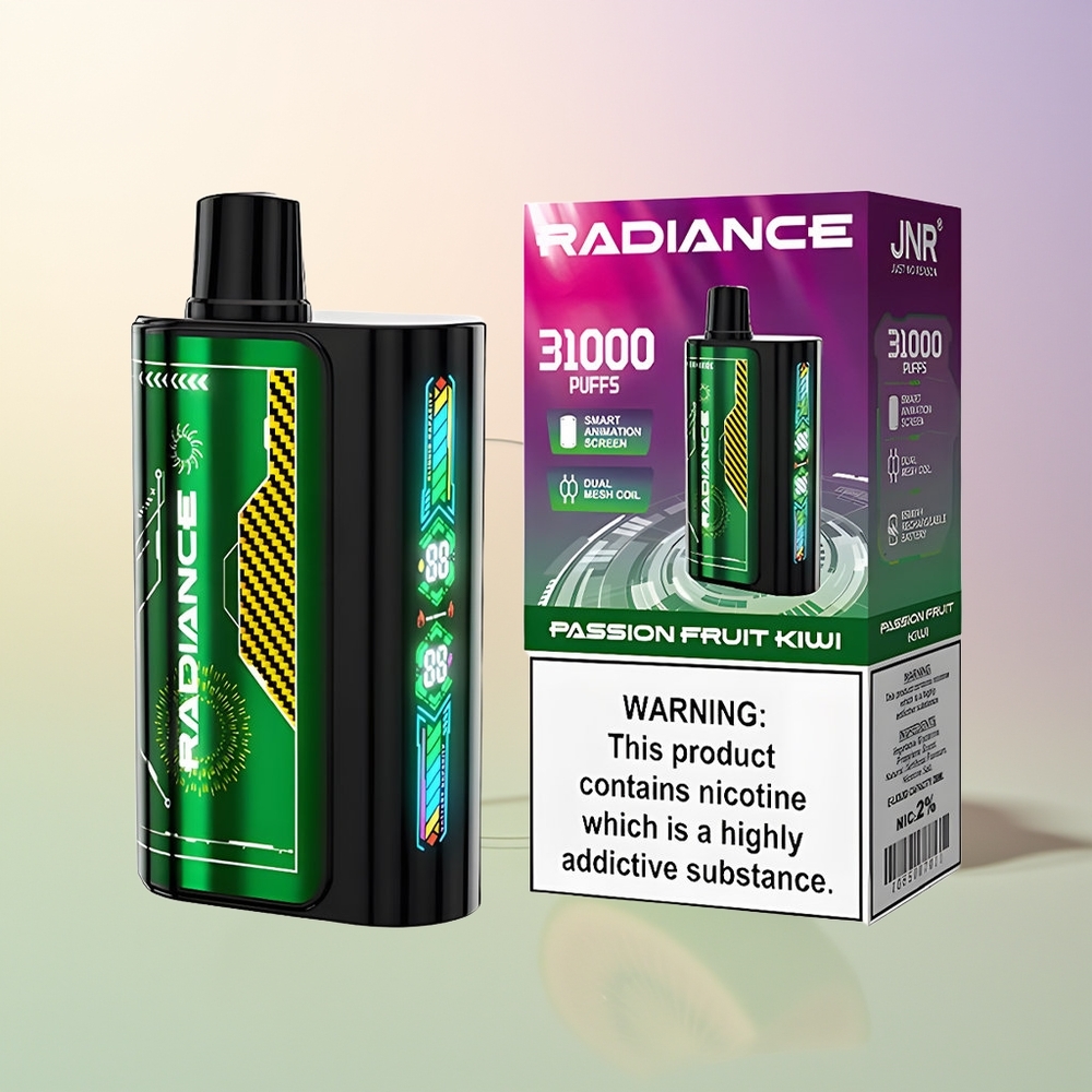 JNR Radiance 31000 Passion Fruit Kiwi 28ml Dual Mesh 950mAh 2