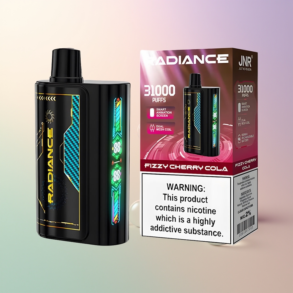 JNR Radiance 31000 Puffs Fizzy Cherry Cola Dual Mesh 28ml 2