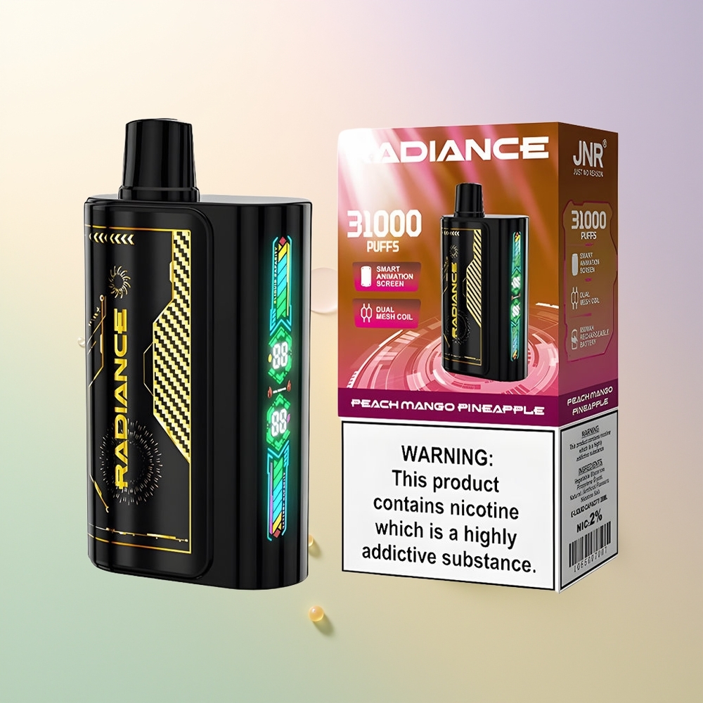 JNR Radiance 31000 Puffs Peach Mango Pineapple 28ml Dual Mesh Type-C