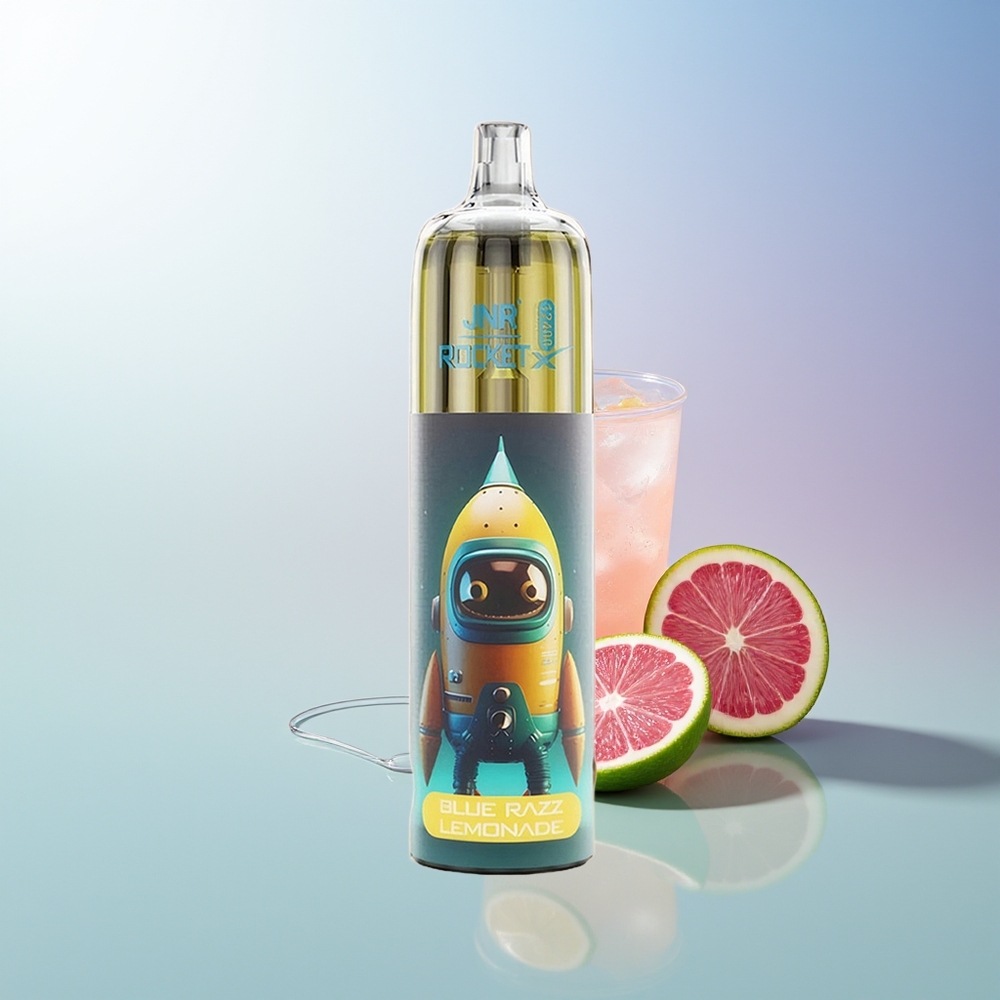 JNR Rocket-X 12400 Puffs Blue Razz Lemonade Adjustable Airflow RGB 12ohm Mesh 850mAh 25ml Type-C