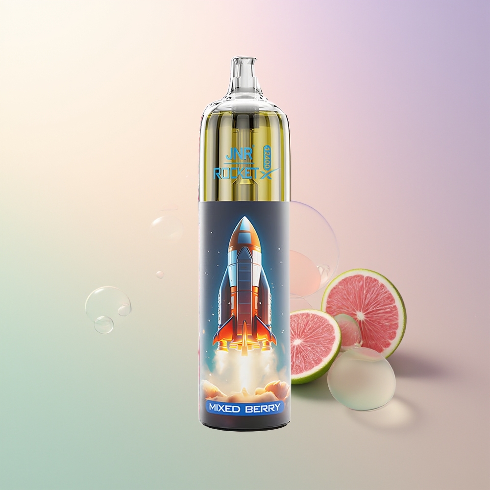 JNR Rocket-X 12400 Puffs Mixed Berry Adjustable Airflow RGB 12ohm Mesh 850mAh Type-C