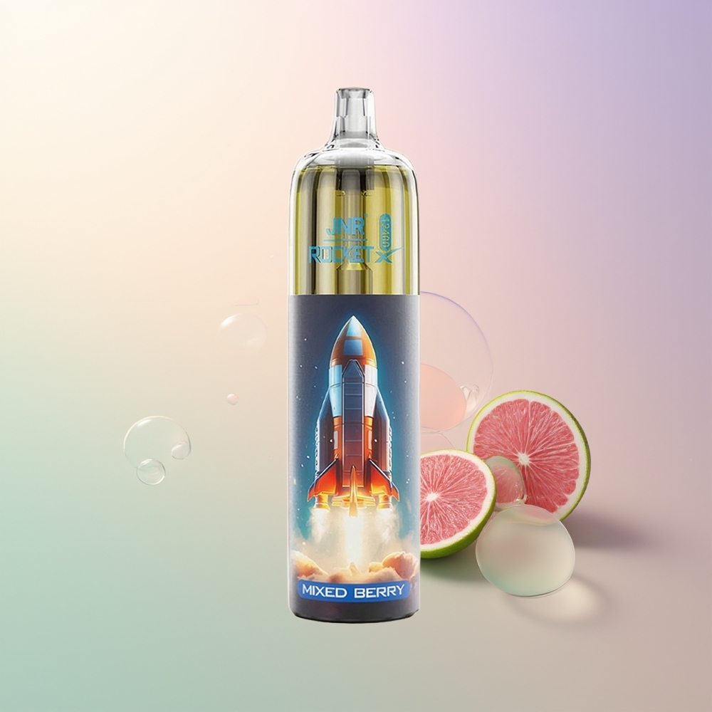 JNR Rocket-X 12400 Puffs Mixed Berry Adjustable Airflow RGB 12ohm Mesh 850mAh Type-C