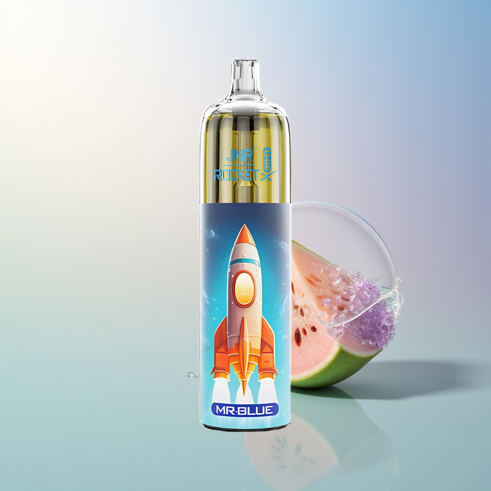 JNR Rocket-X 12400 Puffs Mr Blue Adjustable Airflow RGB 12ohm Mesh 850mAh 25ml Type-C 0/2/5