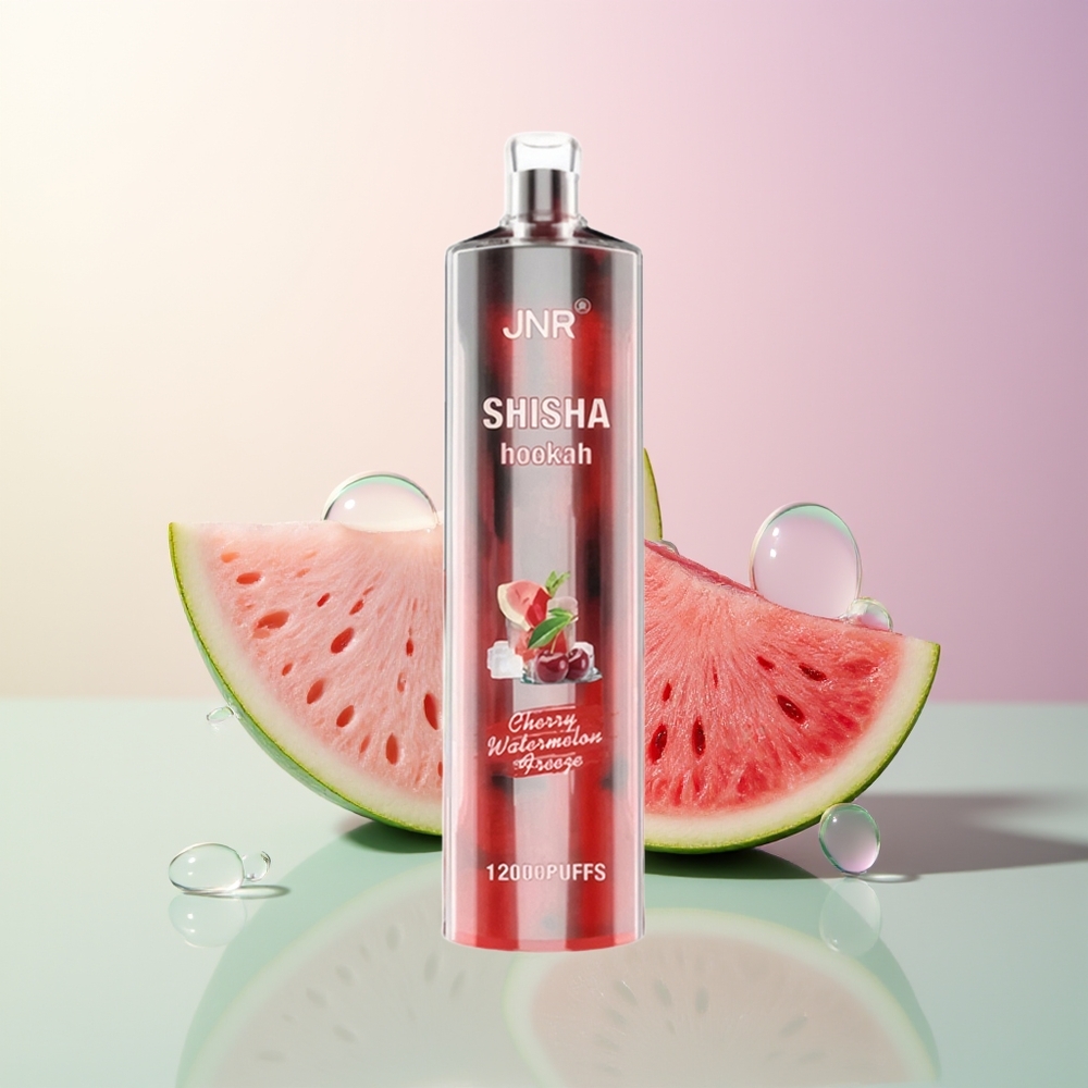 JNR Shisha Hookah 12000 Puffs 24ml 750mAh Type-C Cherry Watermelon Freeze Disposable Vape