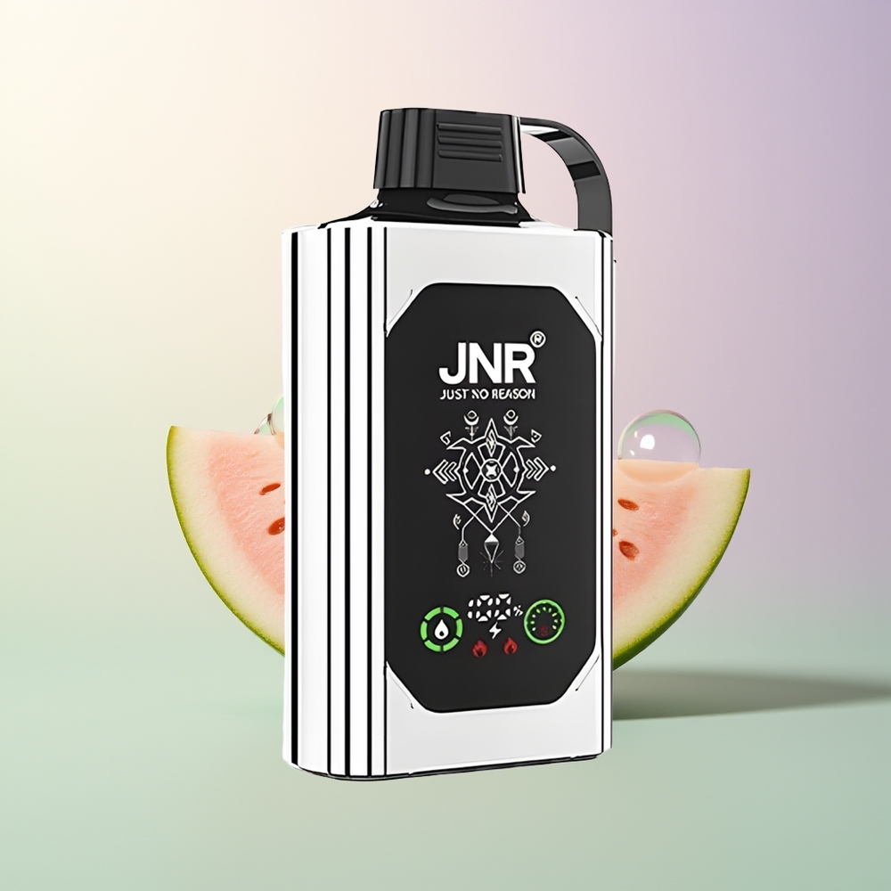 JNR Shisha Hookah Box 20500 Puffs Double Melon Mint HD Display 1000mAh 25ml Dual Mesh Coil Type-C 0/2/5