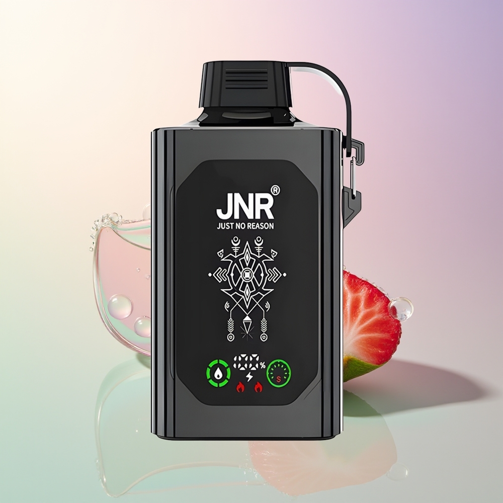 JNR Shisha Hookah Box 20500 Puffs Strawberry Ice HD Display 1000mAh 25ml Dual Mesh Coil Type-C 0/2/5