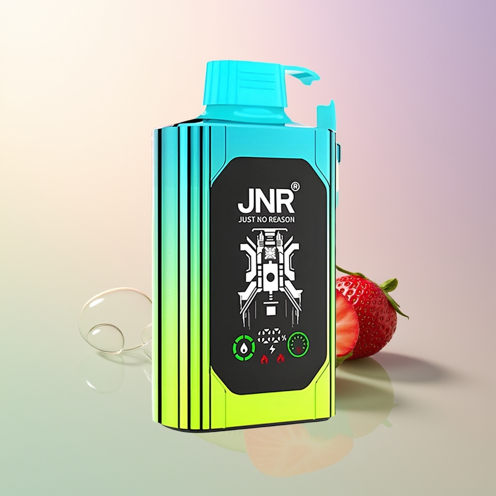 JNR Shisha Hookah Box 20500 Puffs Strawberry Kiwi HD Display 1000mAh 25ml Dual Mesh Coil Type-C 025