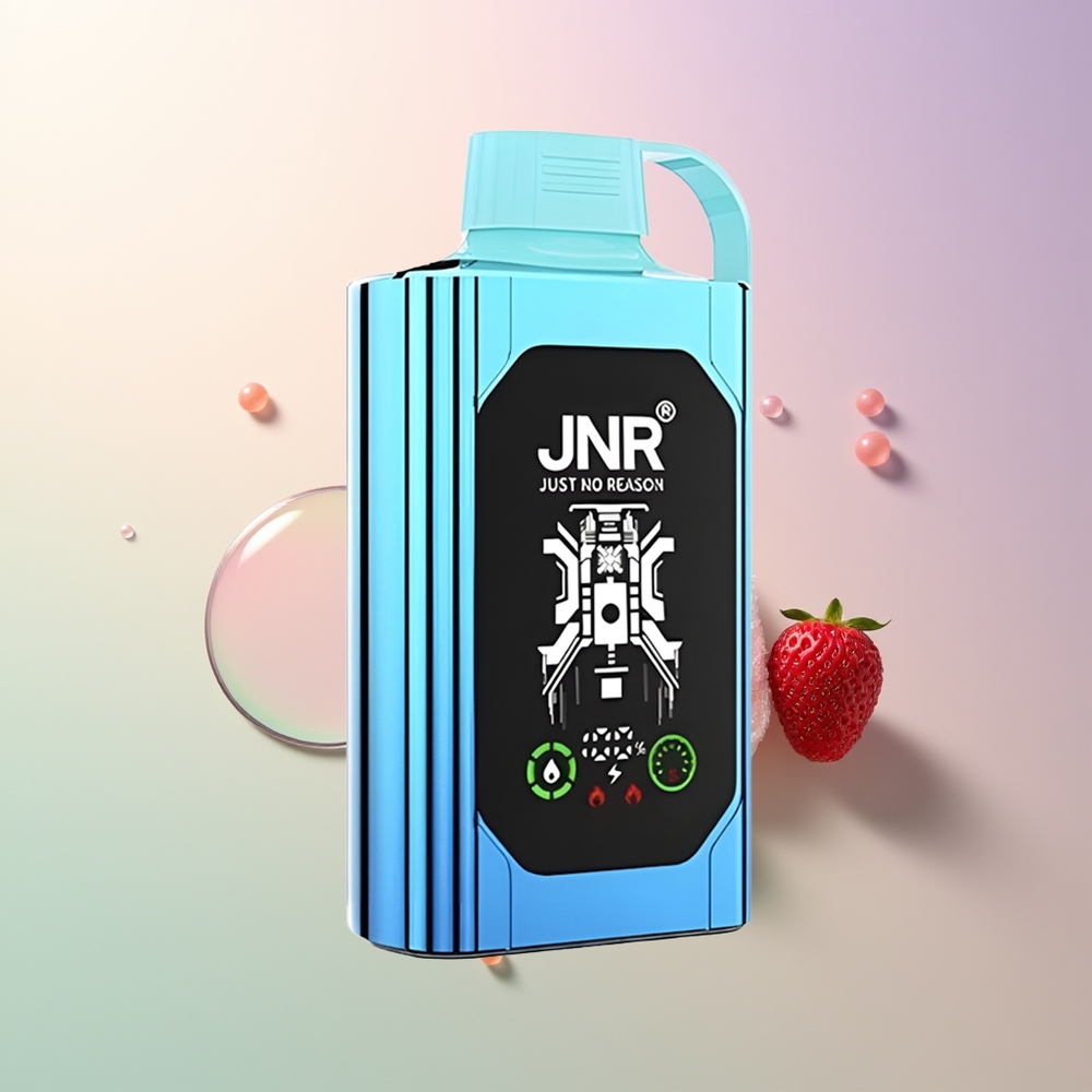 JNR Shisha Hookah Box 20500 Puffs Strawberry Raspberry Candy HD Display 1000mAh 25ml Dual Mesh Coil Type-C Quick Charge 0/2/5