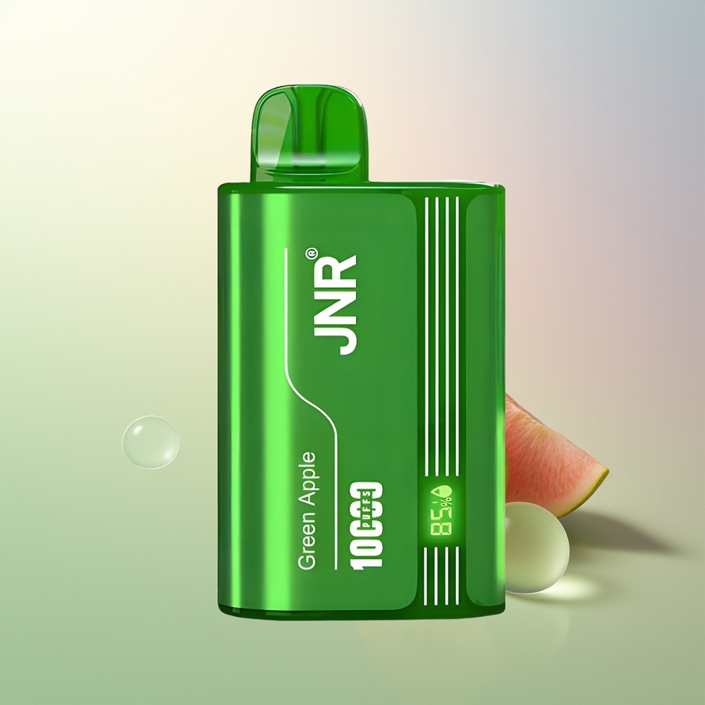 JNR Tank 10000 Puffs Disposable Vape Green Apple Peach Pear Dual Mesh 20ml Type-C Digital Display