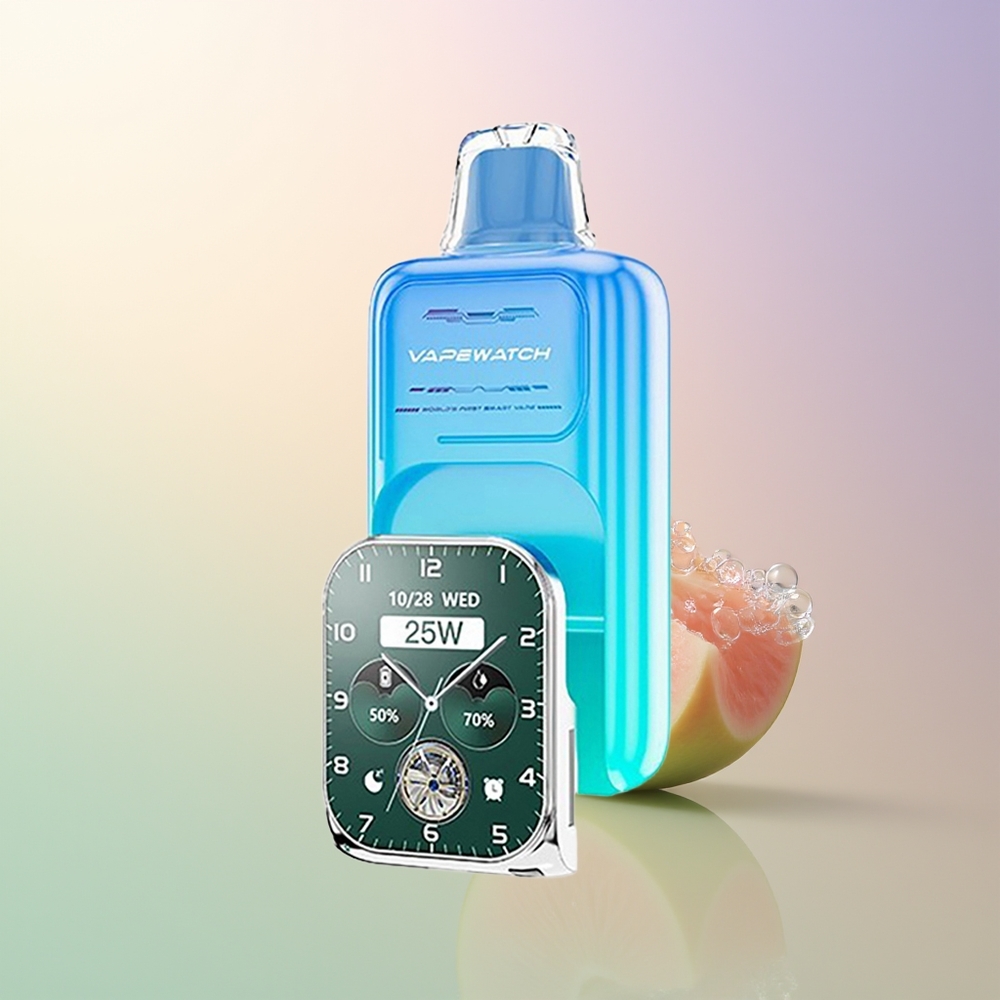 JNR VapeWatch 30000 Puffs 19mL 5 Sour Apple Ice Dual Mesh Type-C Disposable Vape