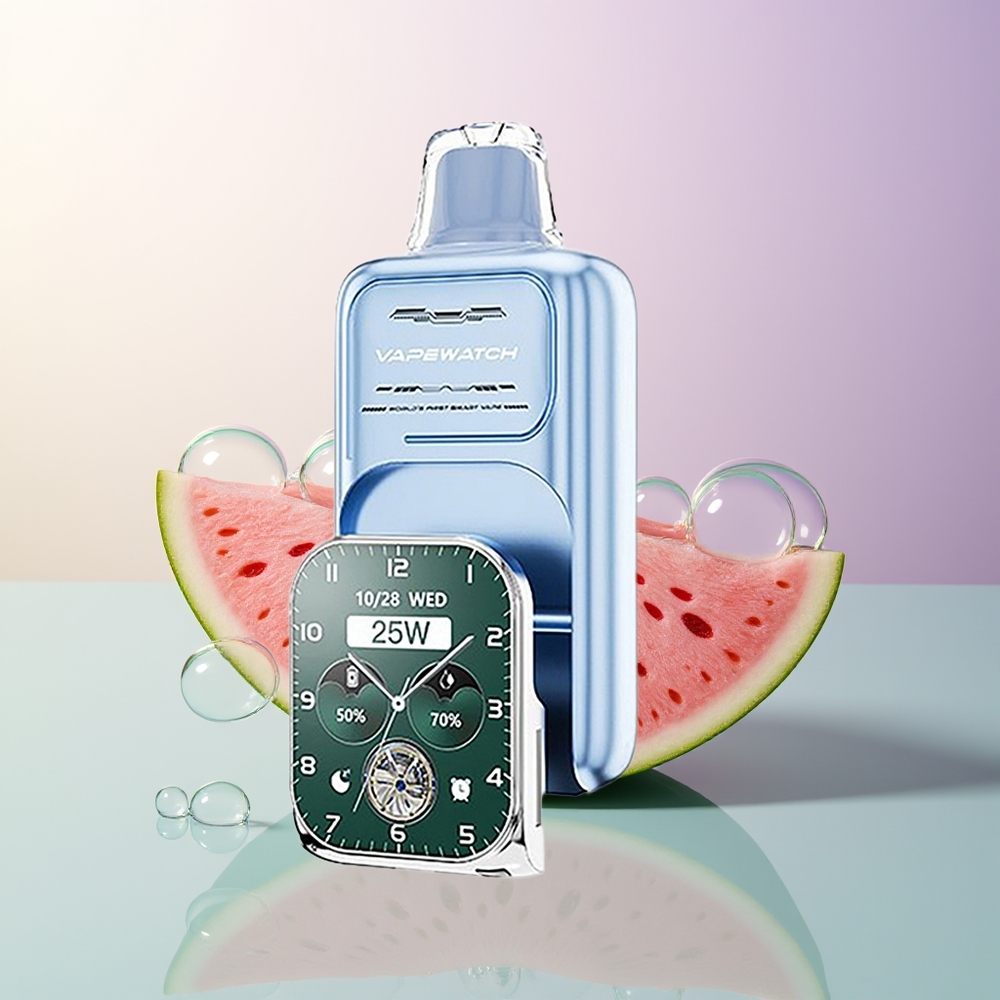 JNR VapeWatch 30000 Puffs Dual Mesh Blueberry Watermelon 19mL 5 Type-C
