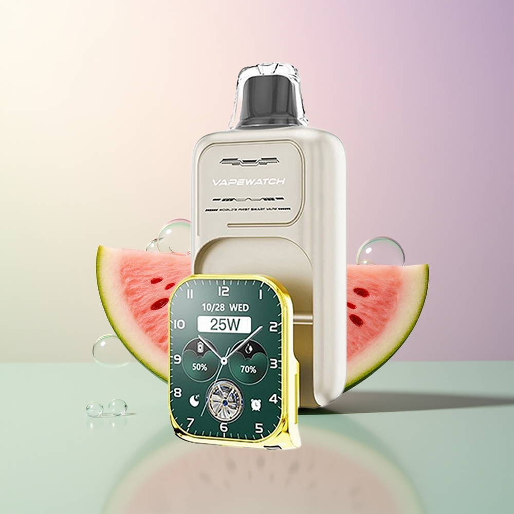 JNR VapeWatch 30000 Puffs Watermelon Ice Dual Mesh 19mL 5 Type-C 1000mAh