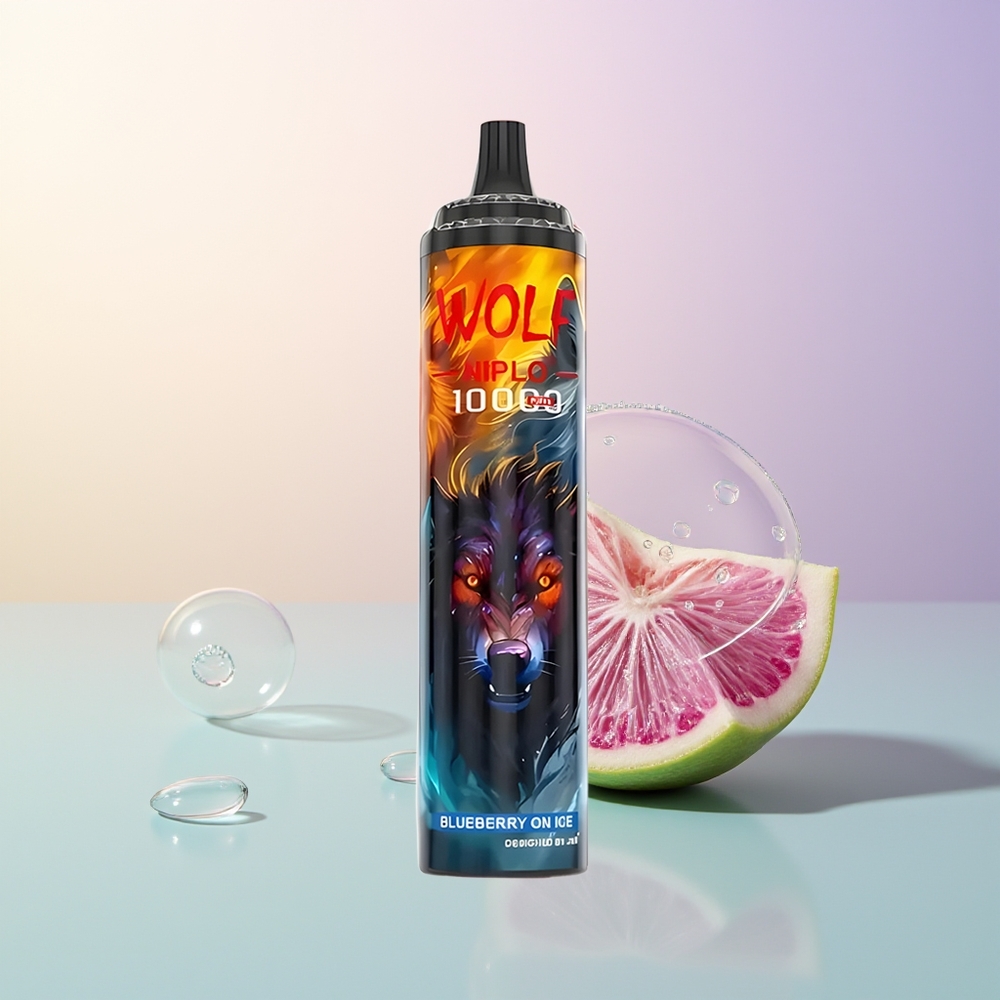 JNR Wolf Niplo 10000 Puffs Blueberry On Ice Mesh 10 Ohm 650mAh 20ml Type-C
