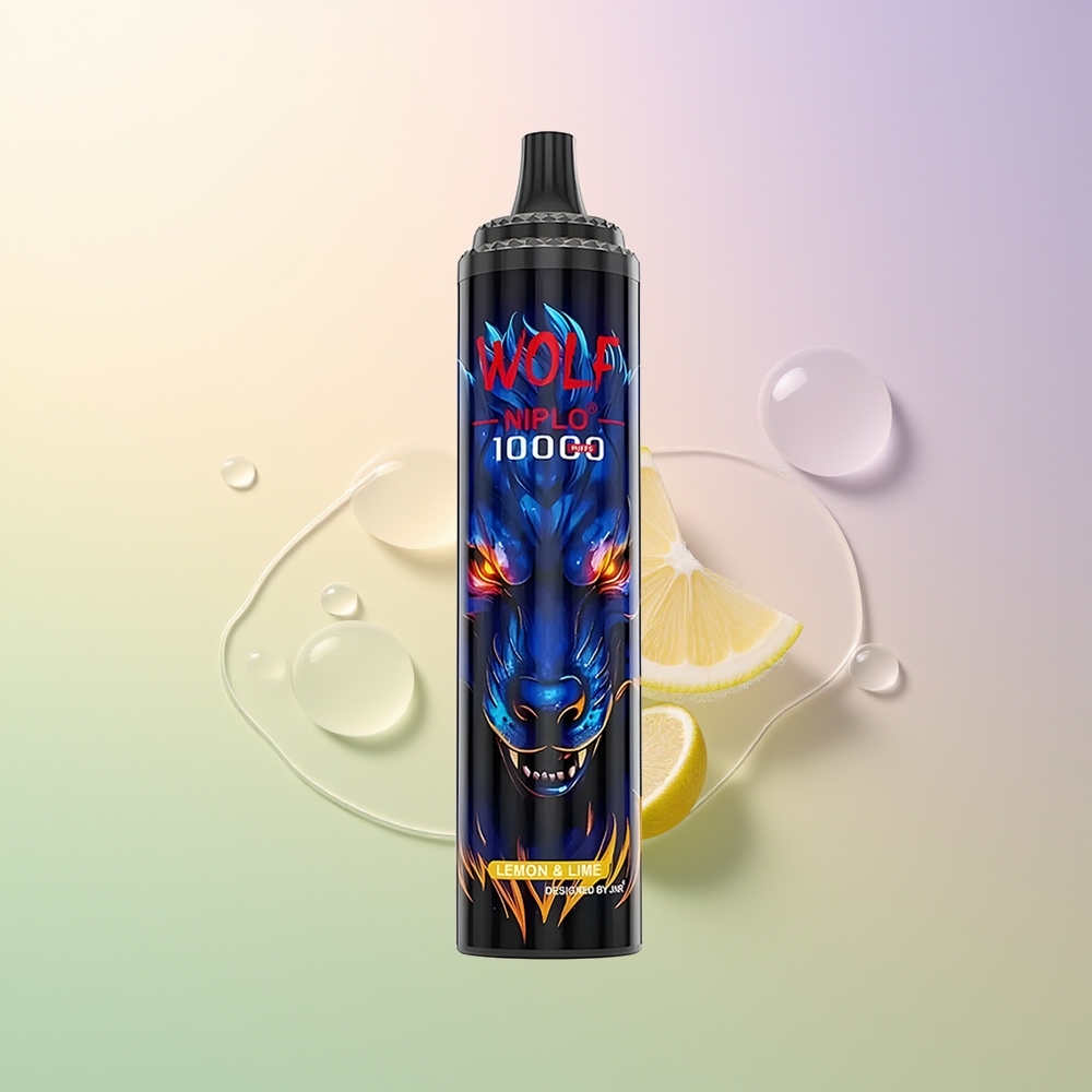 JNR Wolf Niplo 10000 Puffs Lemon  Lime Mesh 10 Ohm 650mAh 20ml Type-C