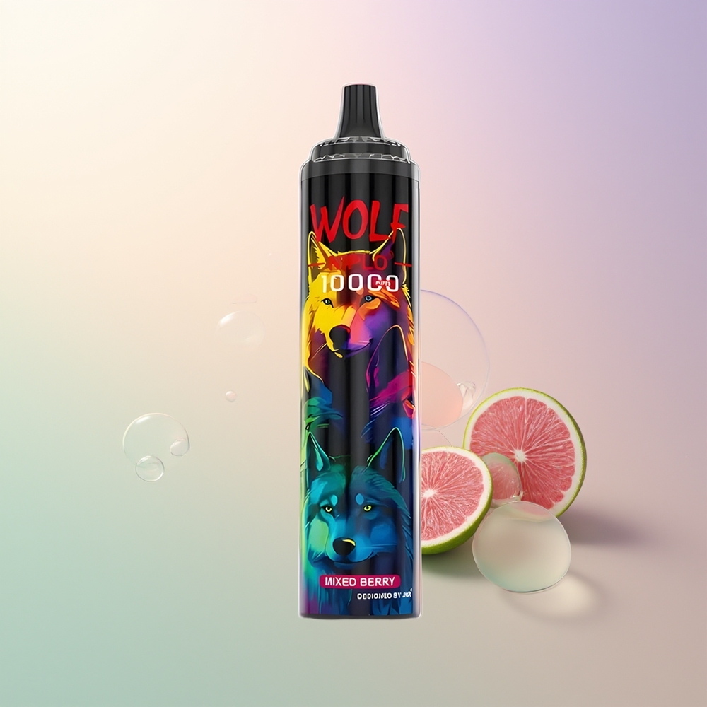 JNR Wolf Niplo 10000 Puffs Mixed Berry Mesh Coil 10 Ohm 650mAh 20ml Type-C