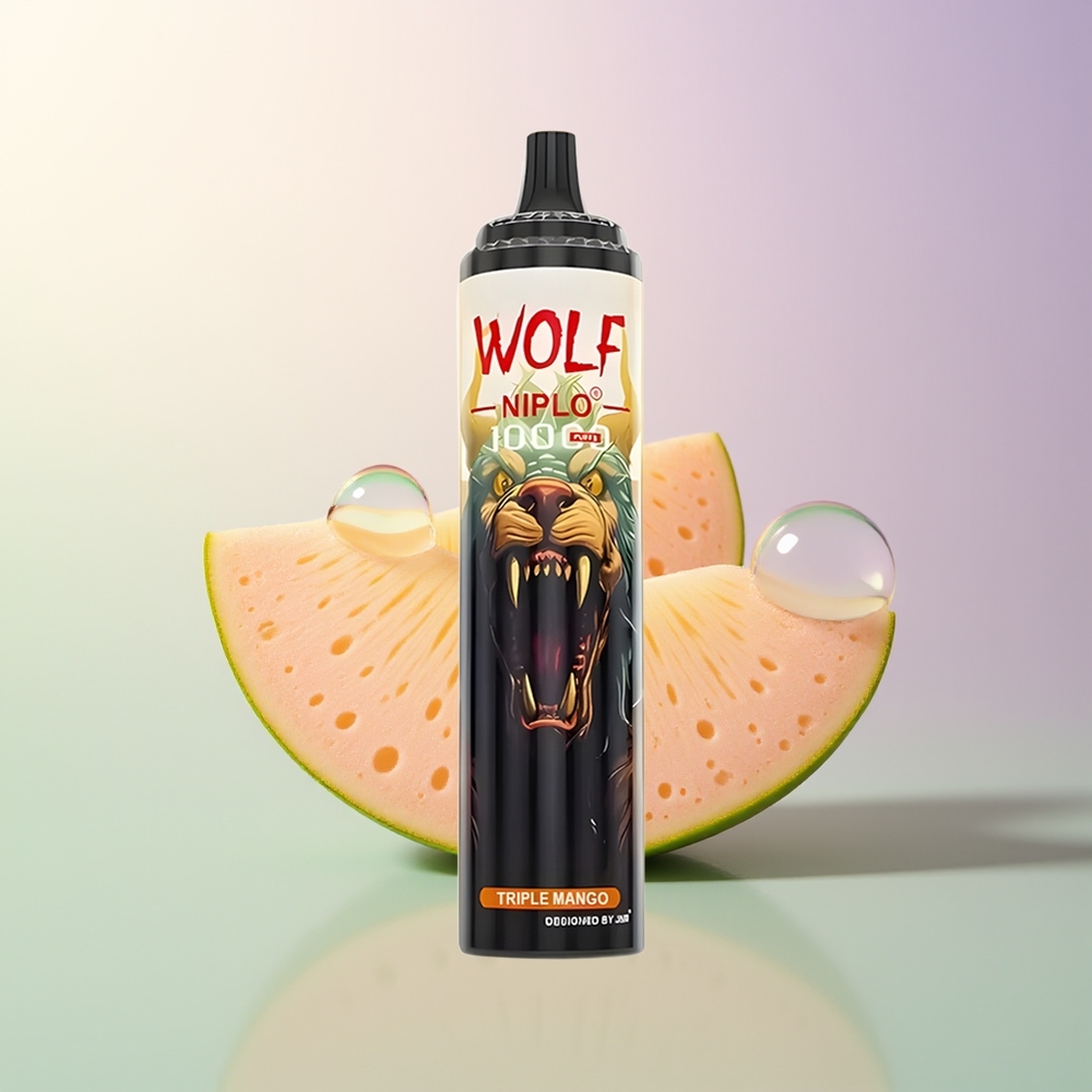 JNR Wolf Niplo 10000 Puffs Triple Mango Mesh Coil 10 Ohm 650mAh 20ml Type-C