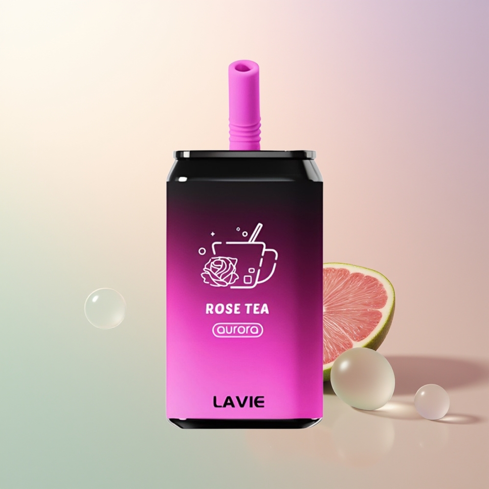 LAVIE Aurora 11000 Puffs Rose Tea Disposable Vape Type C Rechargeable 22ML 650mAh