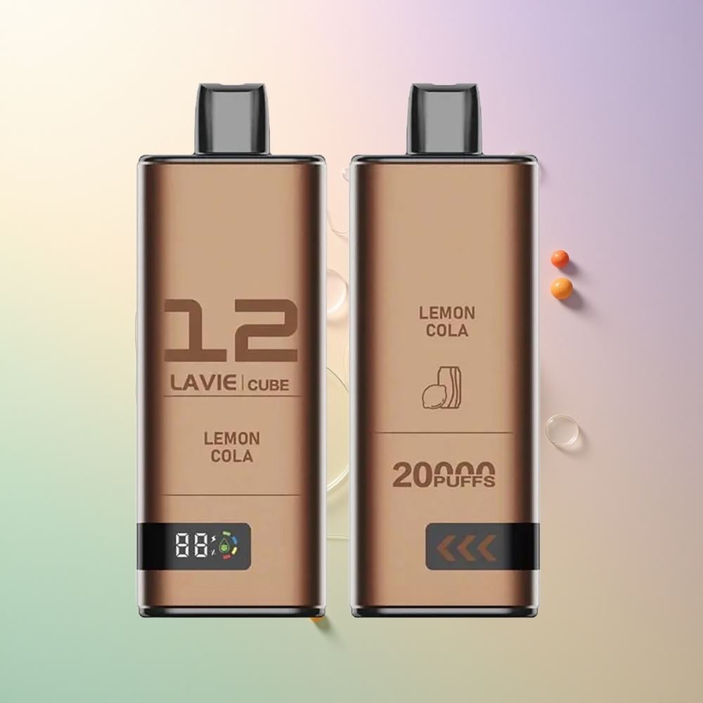 LAVIE Cube 20000 Puffs 2 5 Salt Nicotine 28mL Lemon Cola Disposable Vape
