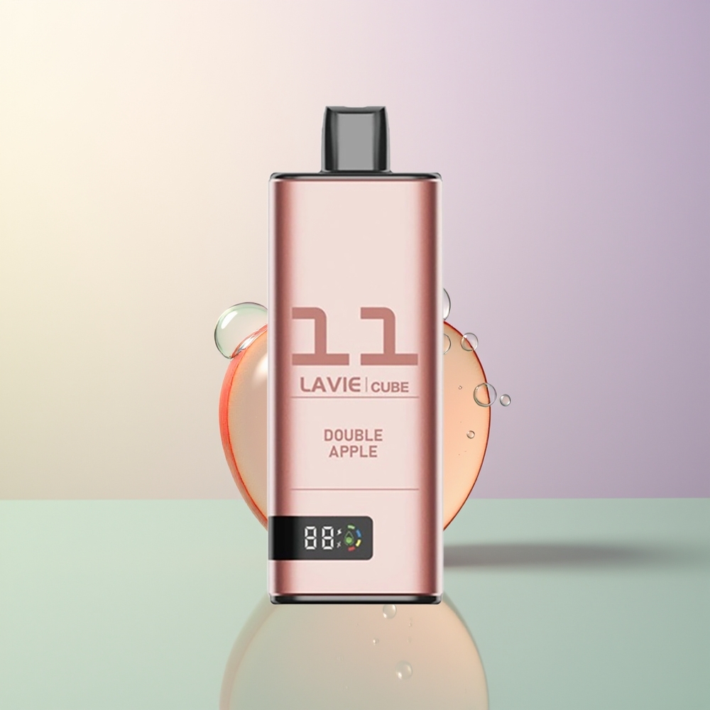 LAVIE Cube 20000 Puffs Disposable Vape Double Apple 28mL 5 Salt Nicotine Type C