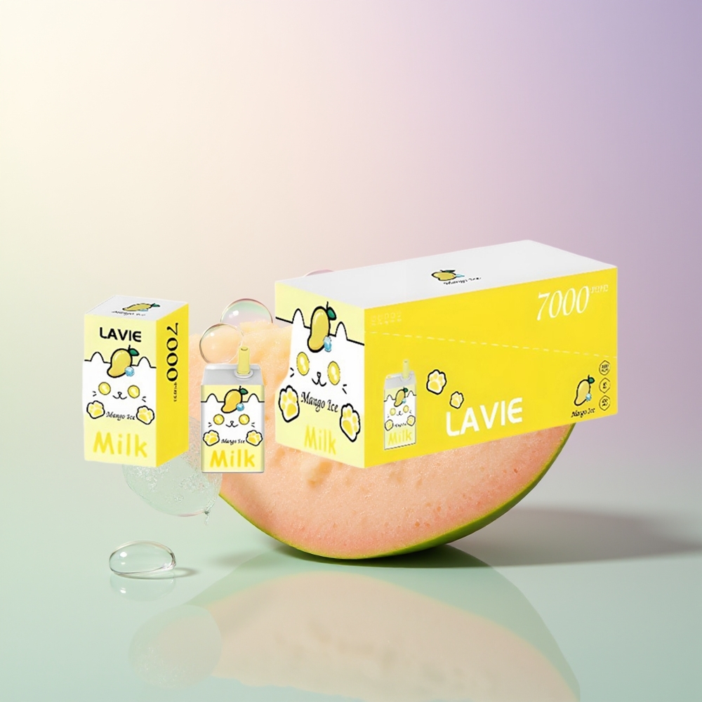 LAVIE Milk 7000 Puffs Mango Ice Rechargeable Type C 16ML 5 Nicotine