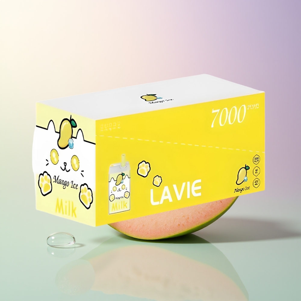 LAVIE Milk 7000 Puffs Mango Ice Rechargeable Type C 16ML 5 Nicotine