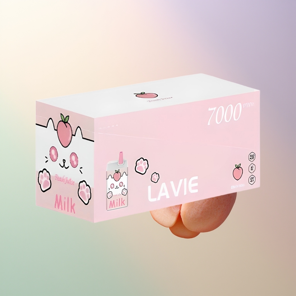 LAVIE Milk 7000 Puffs Peach Juice 16ML Rechargeable 600mAh Type C