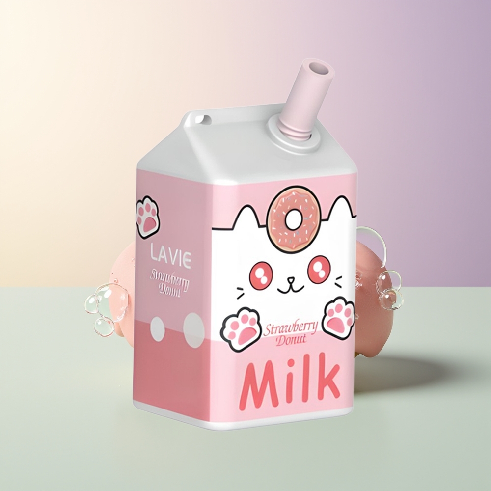 LAVIE Milk 7000 Puffs Strawberry Donut Rechargeable Type C 16ML 5