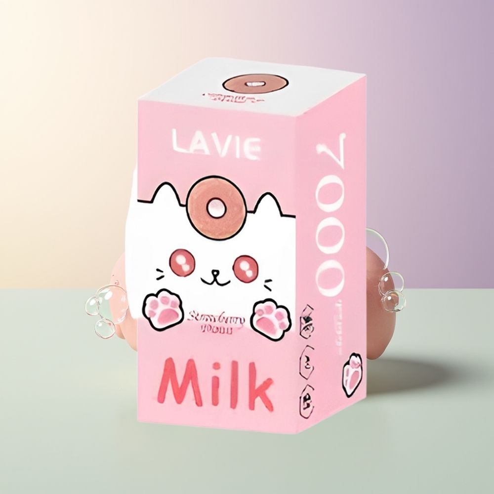 LAVIE Milk 7000 Puffs Strawberry Donut Rechargeable Type C 16ML 5