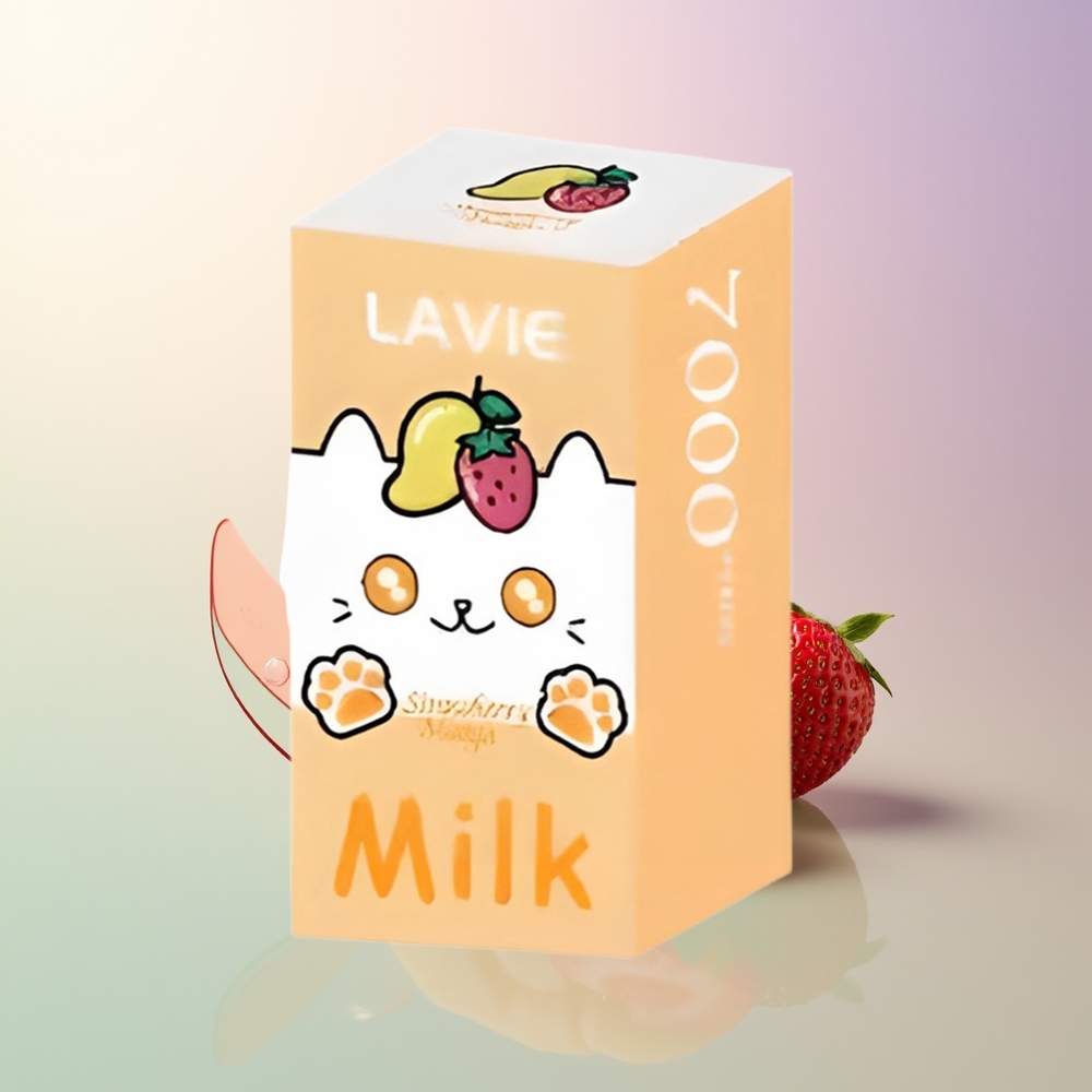 LAVIE Milk 7000 Puffs Strawberry Mango Rechargeable 16ML 5