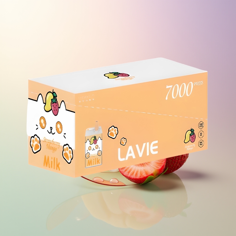 LAVIE Milk 7000 Puffs Strawberry Mango Rechargeable 16ML 5