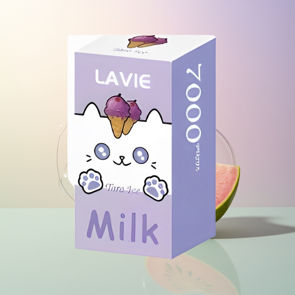 LAVIE Milk 7000 Puffs Taro Ice Rechargeable Type C 16ML 600mAh