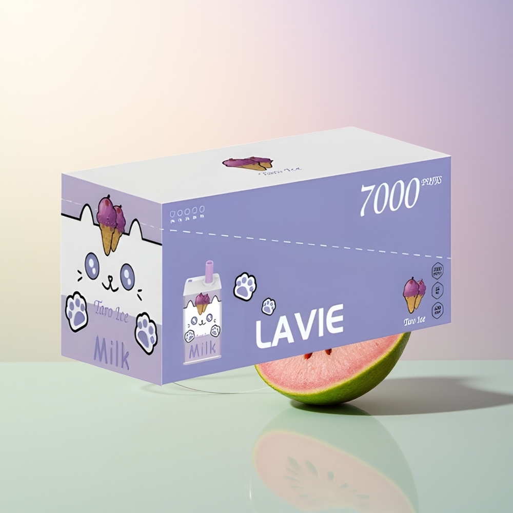 LAVIE Milk 7000 Puffs Taro Ice Rechargeable Type C 16ML 600mAh