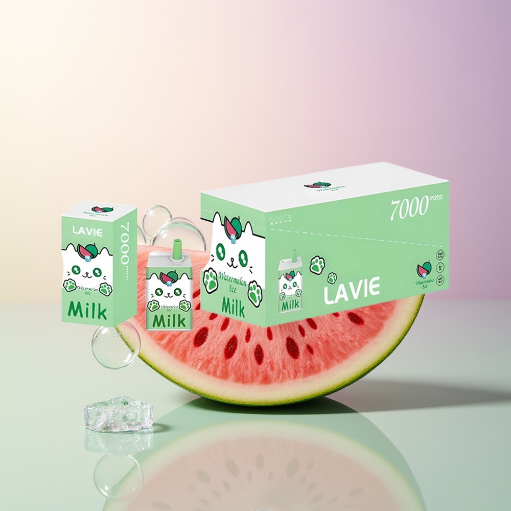 LAVIE Milk 7000 Puffs Watermelon Ice 16ML 600mAh Type C Rechargeable