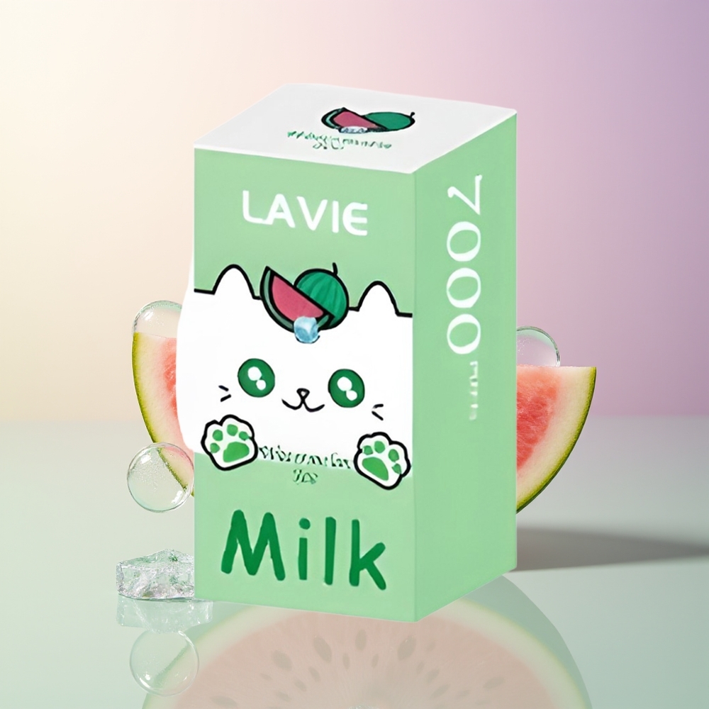 LAVIE Milk 7000 Puffs Watermelon Ice 16ML 600mAh Type C Rechargeable