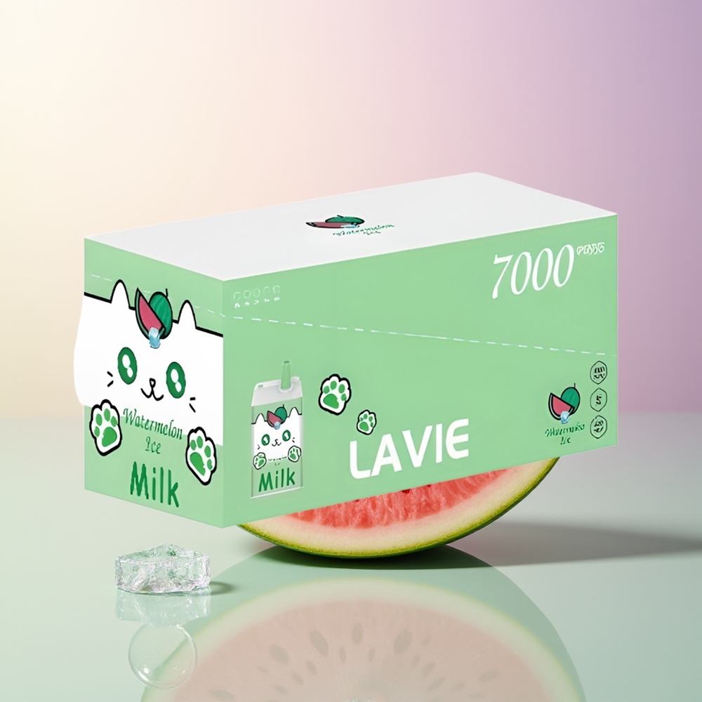 LAVIE Milk 7000 Puffs Watermelon Ice 16ML 600mAh Type C Rechargeable