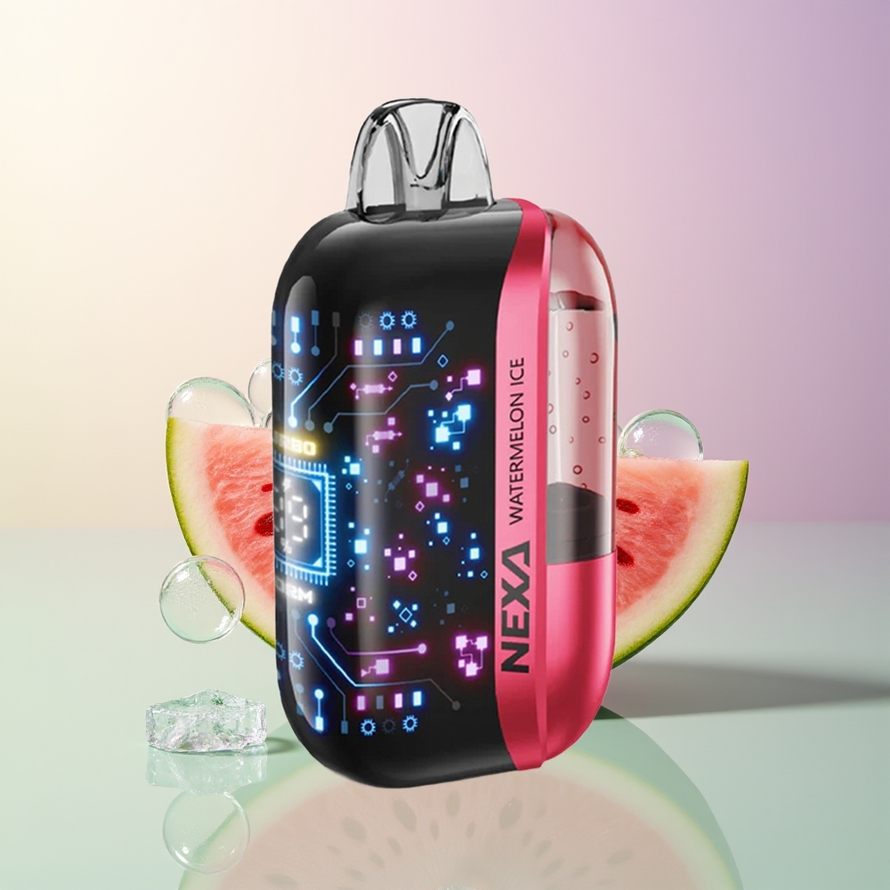 NEXA Ultra 50000 Puffs Watermelon Ice 20ml 800mAh 5 09ohm Dual Mesh 3D Curved Screen Type-C